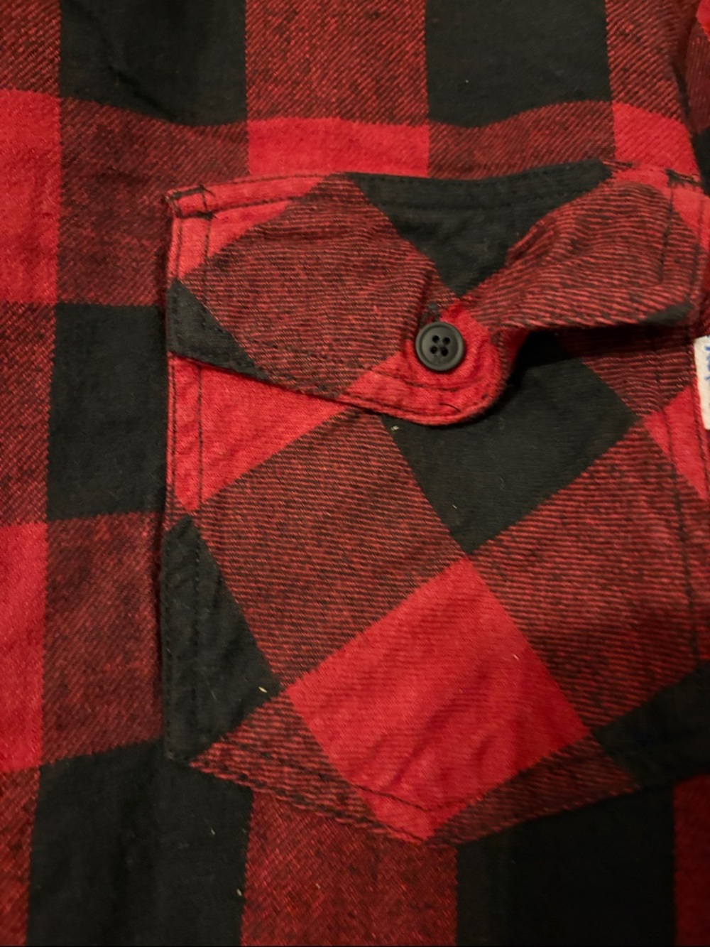 Hurley Red and Black Plaid Hooded Flannel - Picture 3 of 5